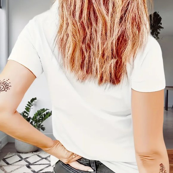 {NEW} Iced Coffee & Anxiety Print T-Shirt Short Sleeve White XL - Picture 2 of 3